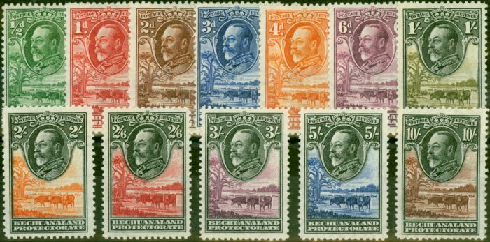 Valuable Postage Stamp Bechuanaland 1932 Set of 12 SG99-110 Fine MM
