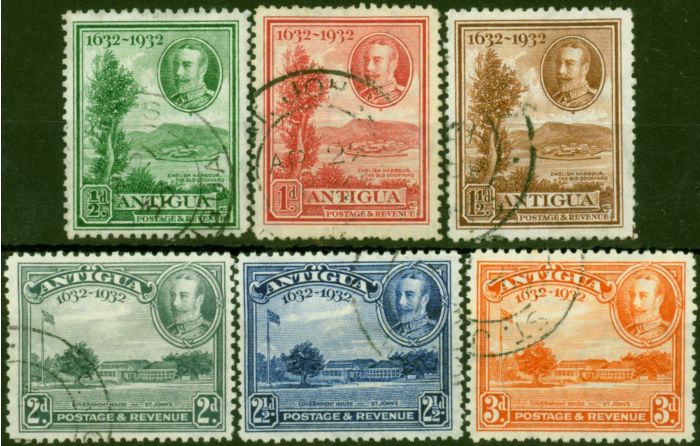 Antigua 1932 Set of 6 to 3d SG81-86 Fine Used  King George V (1910-1936) Collectible Stamps
