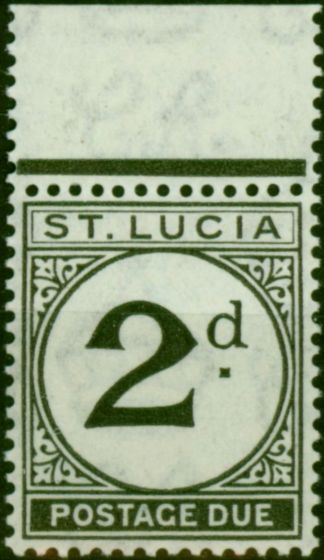 St Lucia 1933 2d Black SGD4 Fine VLMM  King George V (1910-1936) Rare Stamps