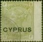 Collectible Postage Stamp Cyprus 1880 4d Sage-Green SG4 V.F.U