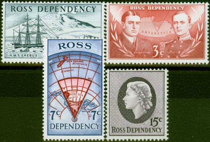 Rare Postage Stamp Ross Dependency 1967 Set of 4 SG5-8 V.F MNH