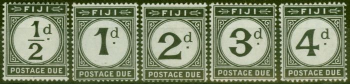Collectible Postage Stamp from Fiji 1918 P.Due set of 5 SGD6-D10 V.F Very Lightly Mtd Mint