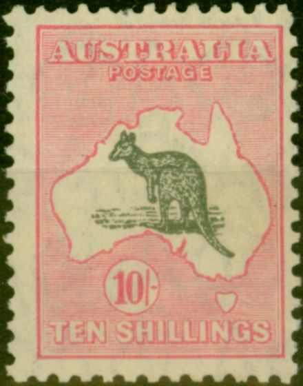 Collectible Postage Stamp Australia 1929 10s Grey & Pink SG112 Fine & Fresh LMM