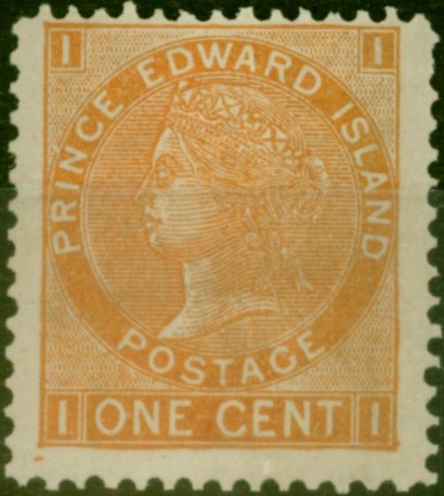 Valuable Postage Stamp Prince Edward Island 1872 1c Brown-Orange SG44 Fine MNH (5)