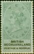 Old Postage Stamp from Bechuanaland 1888 10s Green & Black SG19 Good Mtd Mint