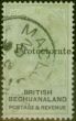 Collectible Postage Stamp Bechuanaland 1888 1s Green & Black SG46 Fine Used Stamp
