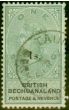 Collectible Postage Stamp from Bechuanaland 1888 1s on 1s Green & Black SG28 Fine Used