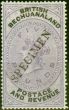 Valuable Postage Stamp from Bechuanaland 1888 £5 Lilac & Black Specimen SG215 Fine Mtd Mint