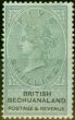 Valuable Postage Stamp from Bechuanaland 1888 5s Green & Black SG18 Fine Mtd Mint (2)