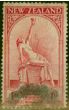 Valuable Postage Stamp New Zealand 1932 1d & 1d Carmine SG552 Good Used