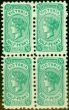 Old Postage Stamp from Victoria 1905 1/2d Blue-Green SG416b Thin Ready-Gummed Paper V.F MNH Block of 4