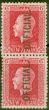 Valuable Postage Stamp from New Zealand 1915 6d Carmine SG0102c Vert Pair 0102 & 0102b Fine Mtd Mint
