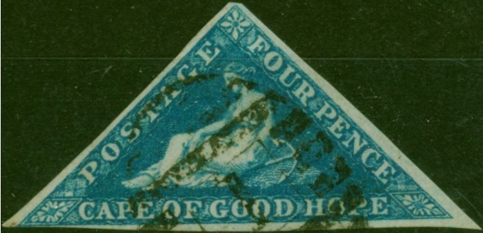 C.O.G.H 1864 4d Blue SG19a Fine Used (3) . Queen Victoria (1840-1901) Used Stamps