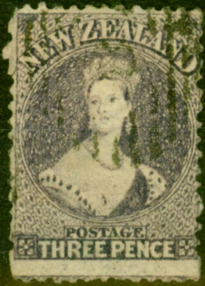 Valuable Postage Stamp from New Zealand 1867 3d Lilac SG117 Good Used (2)