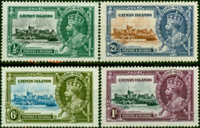 Cayman Islands 1935 Jubilee Set of 4 SG108-111 Fine LMM  King George V (1910-1936) Rare Stamps