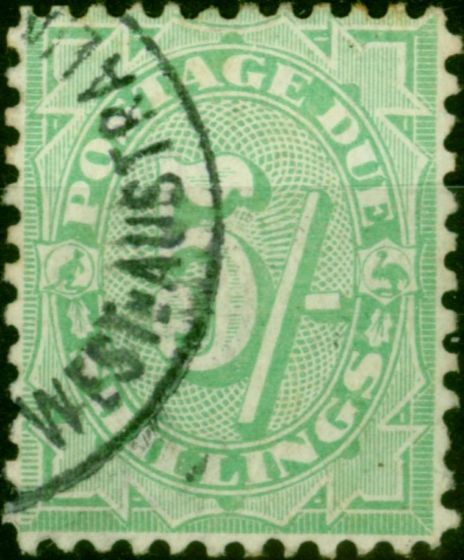 Collectible Postage Stamp Australia 1908 5s Dull Green SGD59 Fine Used