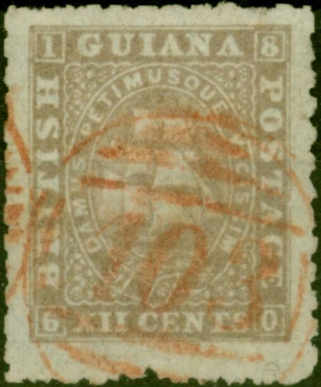 Rare Postage Stamp British Guiana 1867 12c Pale Lilac SG97 Fine Used