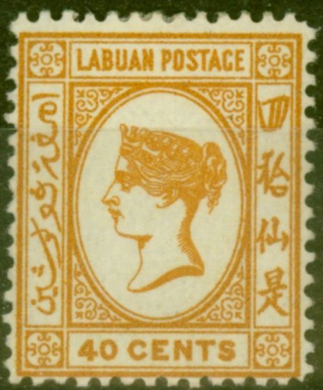 Collectible Postage Stamp from Labuan 1893 40c Brown-Buff SG47a Fine Mtd Mint (21)