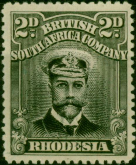 Rhodesia 1913 2d Black & Grey SG244 Die II P.15 Fine & Fresh MM King George V (1910-1936) Rare Stamps