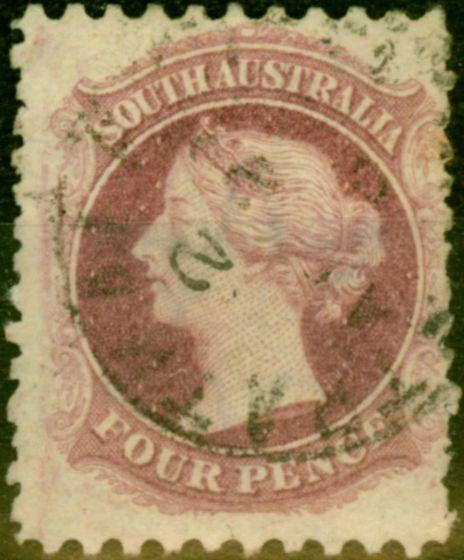 Valuable Postage Stamp from South Australia 1872 4d Dull Lilac SG103 P.10 x 11.5 Good Used