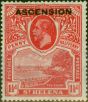 Valuable Postage Stamp Ascension 1922 1 1/2d Rose-Scarlet SG3 Fine VLMM