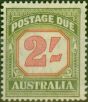 Valuable Postage Stamp Australia 1953 2s Carmine & Yellow-Green SGD130 V.F MNH