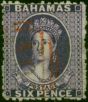 Bahamas 1863 6d Deep Violet SG31 V.F.U Red Duplex Cancel . Queen Victoria (1840-1901) Used Stamps