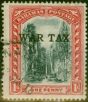 Collectible Postage Stamp Bahamas 1918 1d War Tax Black & Red SG93 Fine Used