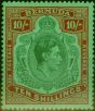 Rare Postage Stamp Bermuda 1938 10s Green & Deep Lake-Emerald SG119 Fine LMM (2)