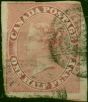 Canada 1857 1/2d Deep Rose SG17 Ave Used . Queen Victoria (1840-1901) Used Stamps