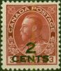 Canada 1926 2c on 3c Carmine SG265 Fine LMM . King George V (1910-1936) Mint Stamps