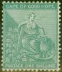 Collectible Postage Stamp from Cape of Good Hope 1889 1s Blue-Green SG53a Fine & Fresh Unused