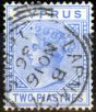 Valuable Postage Stamp from Cyprus 1881 2pi Blue SG13 Fine Used