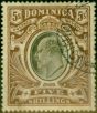 Dominica 1908 5s Black & Brown SG46 Fine Used. King Edward VII (1902-1910) Used Stamps