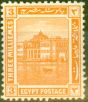 Old Postage Stamp from Egypt 1921 3m Yellow-Orange SG87 Fine Lightly Mtd Mint