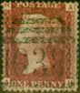 Collectible Postage Stamp GB 1864 1d Red SG43 Pl 72 Fine Used