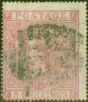 Rare Postage Stamp from GB 1867 5s Rose SG127 Pl. 1 Good Used