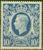 Old Postage Stamp from GB 1942 10s Ultramarine SG478bvar Guide ine S.E Corner Fine Lightly Mtd Mint