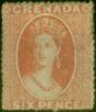Collectible Postage Stamp Grenada 1871 6d Vermilion SG9 Fine MM Regummed