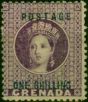 Grenada 1875 1s Deep Mauve SG13 Fine & Fresh MM  Queen Victoria (1840-1901) Collectible Stamps