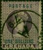 Grenada 1875 1s Deep Mauve SG13a 'Shilling' Error Fine Used Scarce  Queen Victoria (1840-1901) Rare Stamps