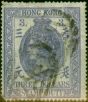 Collectible Postage Stamp from Hong Kong 1874 $3 Dull Violet SGF2 Good Used