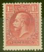 Collectible Postage Stamp from Jamaica 1929 1d Scarlet SG108 Die I Fine Lightly Mtd Mint