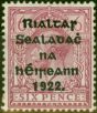 Collectible Postage Stamp Ireland 1922 6d Reddish Purple SG39 Fine LMM