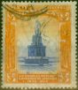 Old Postage Stamp from Jamaica 1920 3s Violet & Orange SG87 Fine Used