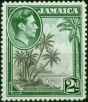Jamaica 1938 2d Grey & Green SG124a 'Extra Branch' V.F MNH . King George VI (1936-1952) Mint Stamps