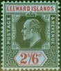 Old Postage Stamp from Leeward Islands 1911 2s6d Black & Red-Blue SG44 V.F Very Lightly Mtd Mint