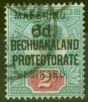Collectible Postage Stamp from Mafeking 1900 6d on 2d Green & Carmine SG8 Fine Used