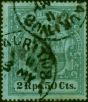 Mauritius 1902 2R50 Green & Black-Blue SG154 Cleaned Fiscal Forged Cancel . King Edward VII (1902-1910) Used Stamps