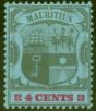 Collectible Postage Stamp from Mauritius 1904 4c Black & Carmine-Blue SG143 Fine Very Lightly Mtd Mint